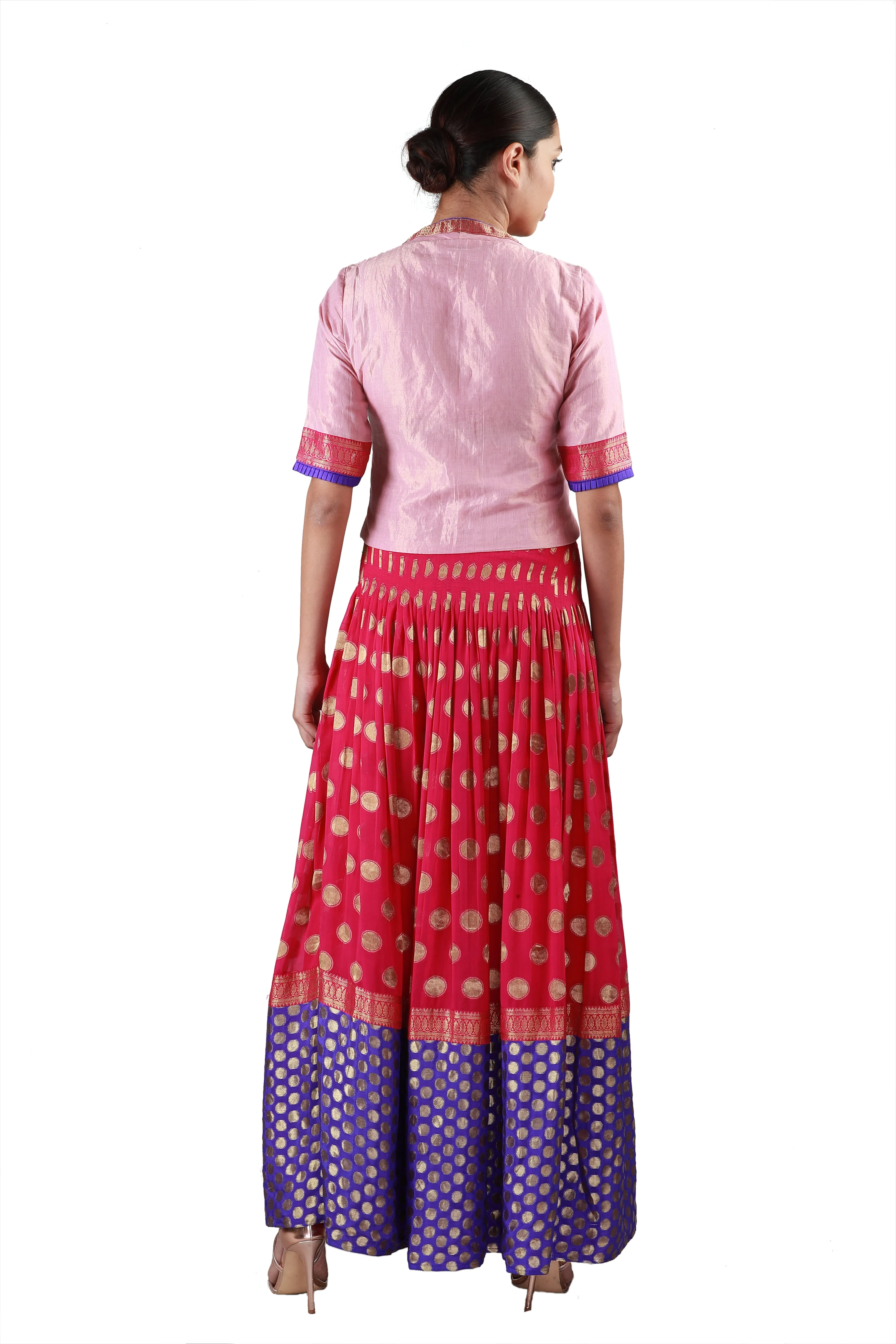 Pink and Purple Lehenga