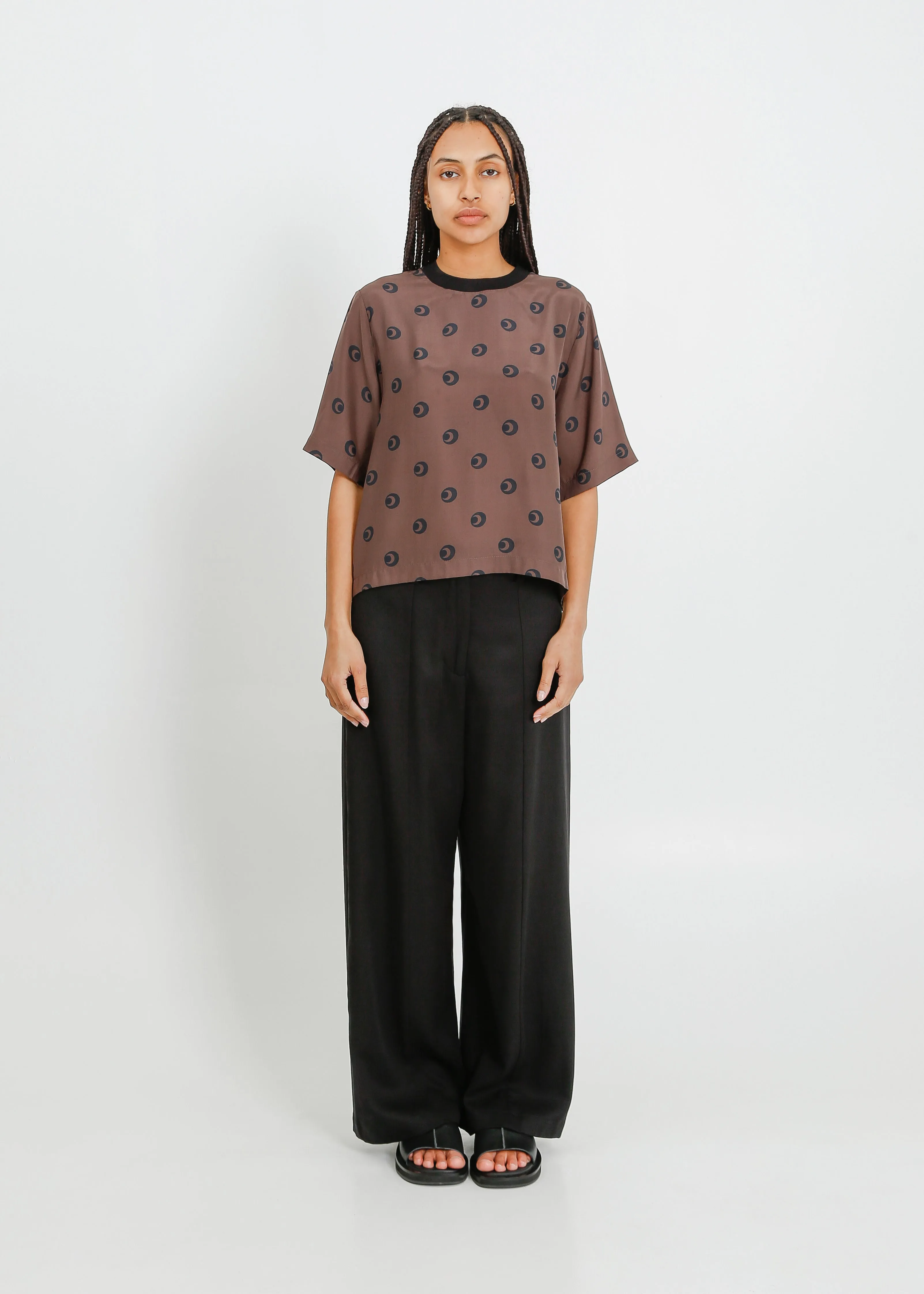 PIPER TEE / MOCHA-BLACK
