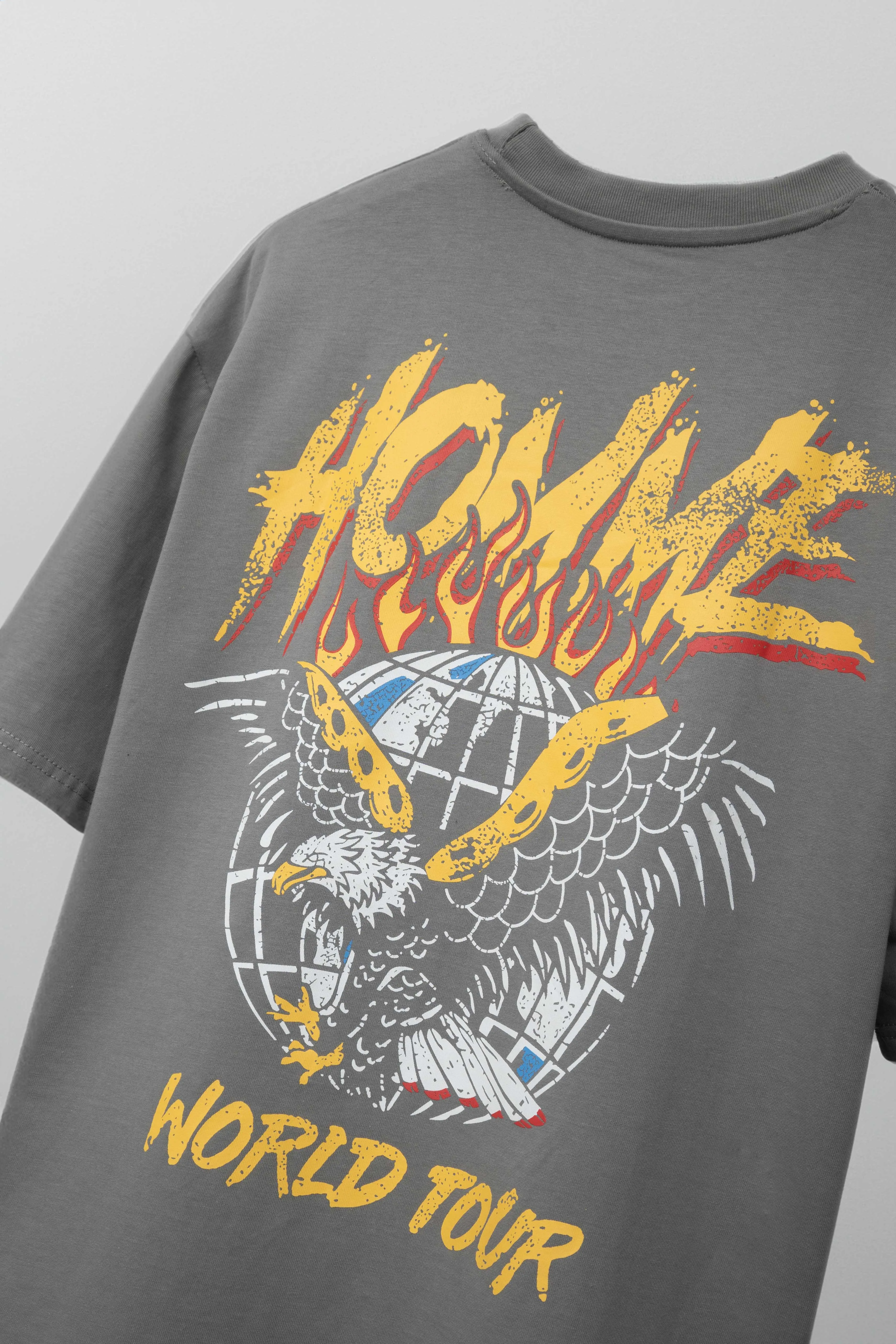 Polo Republica Men's World Tour Printed Oversized Tee Shirt