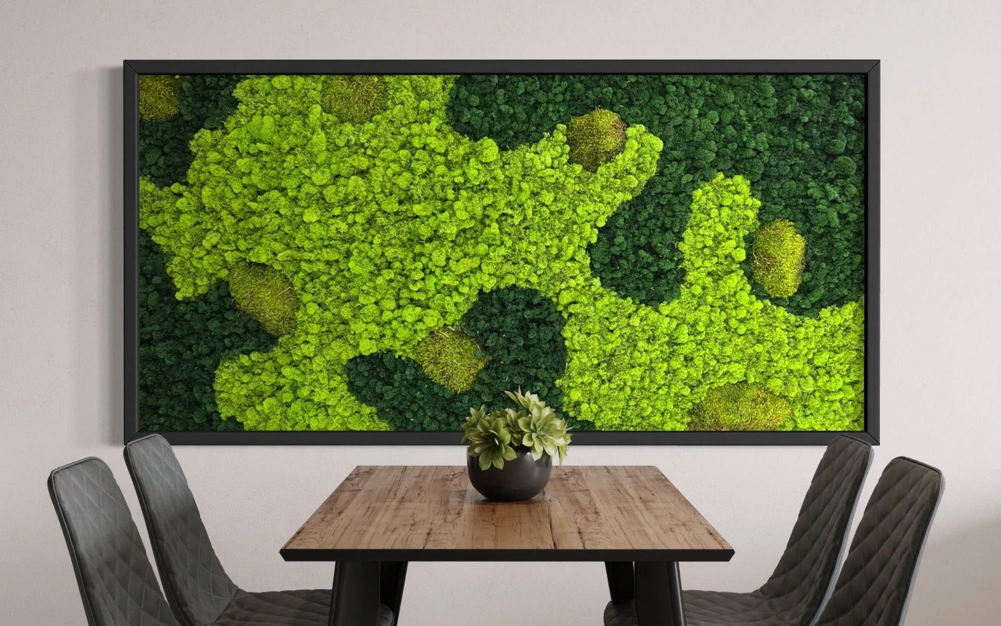 Preserved Mood and Pillow Moss Wall Art