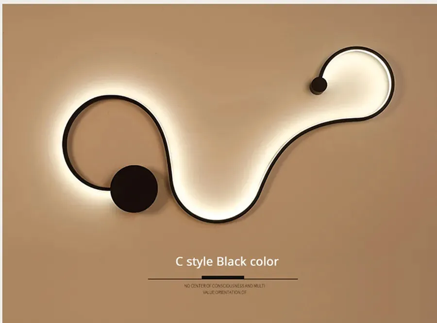 QIYI Modern Acrylic home deco in White black iron body sconce