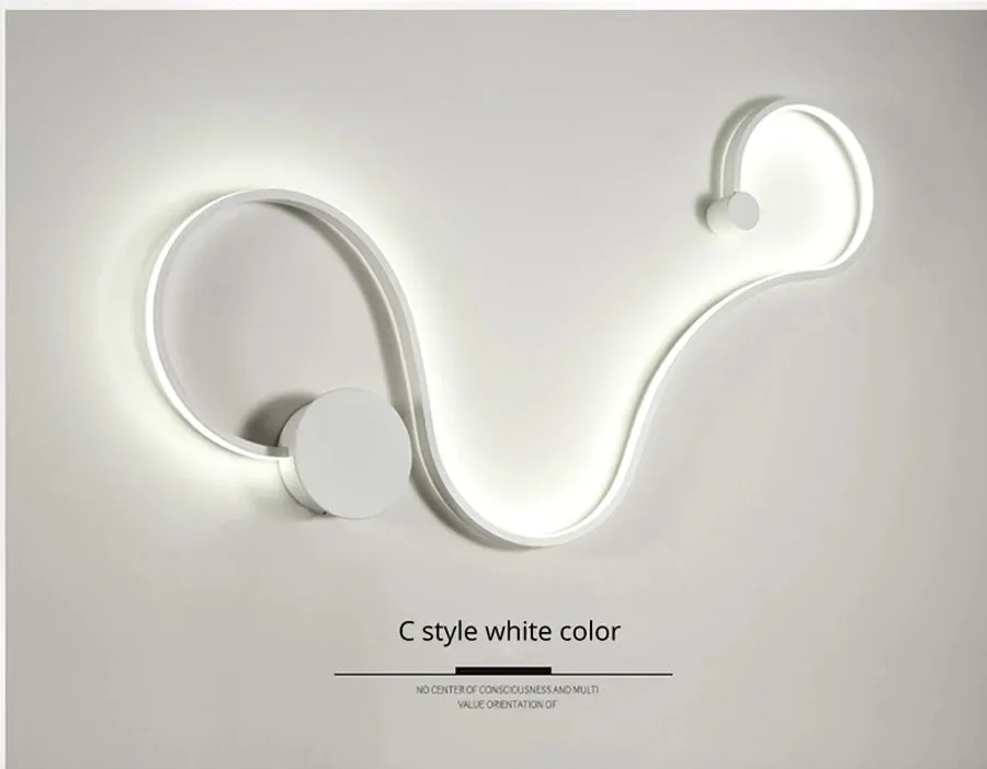 QIYI Modern Acrylic home deco in White black iron body sconce