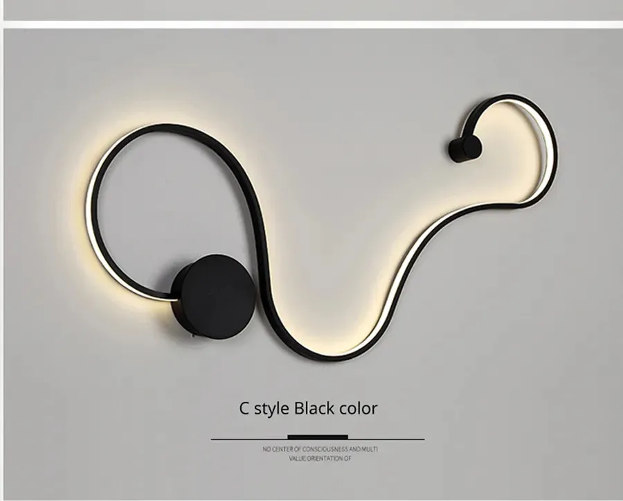 QIYI Modern Acrylic home deco in White black iron body sconce