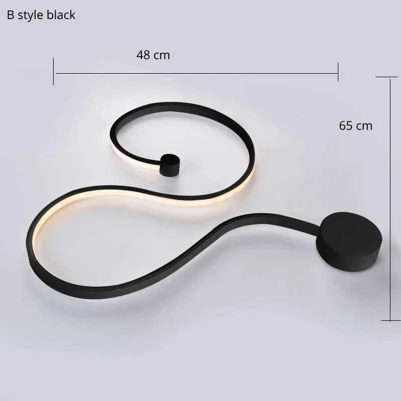 QIYI Modern Acrylic home deco in White black iron body sconce