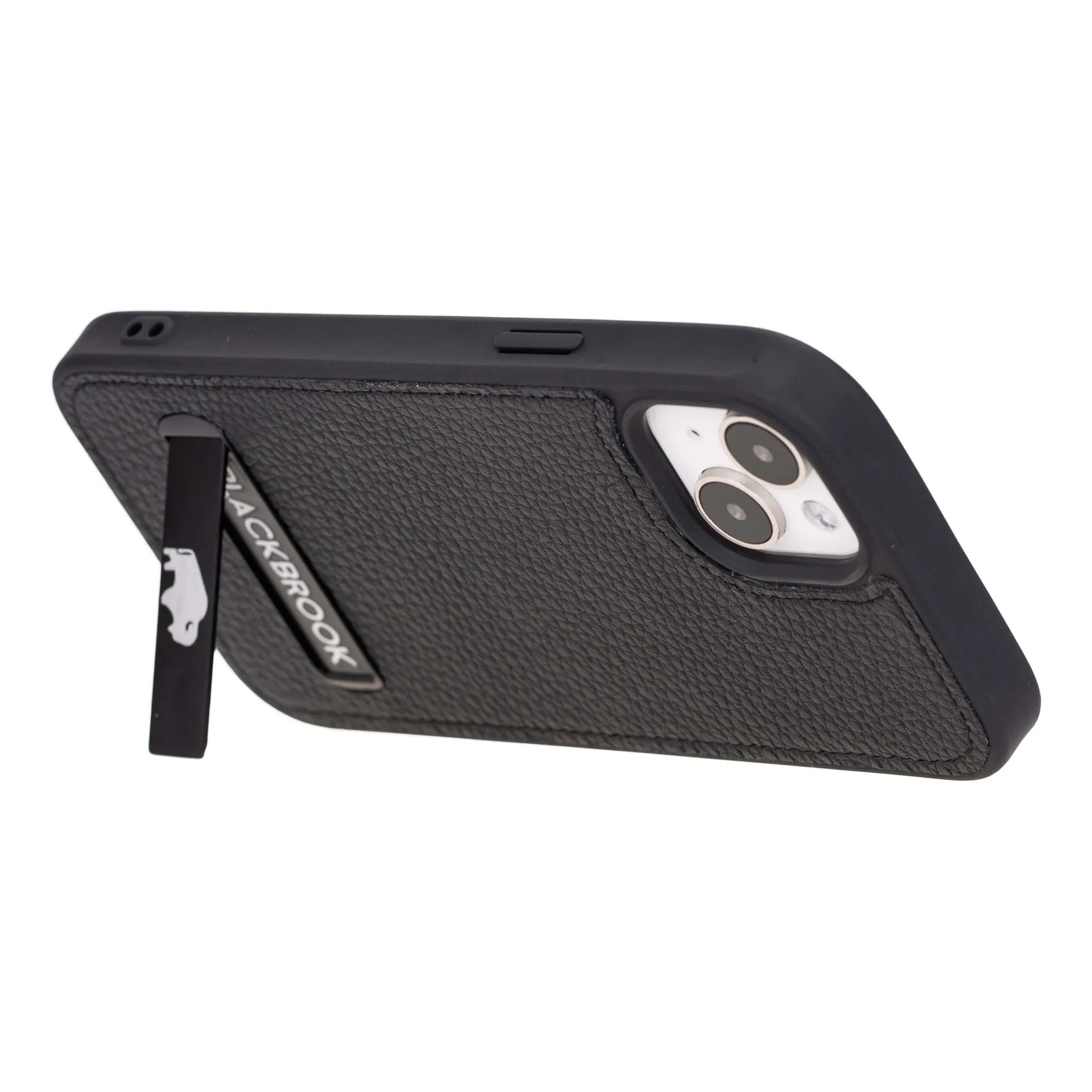 Reed iPhone 15 Plus Snap-On with Stand Case, Pebble Black