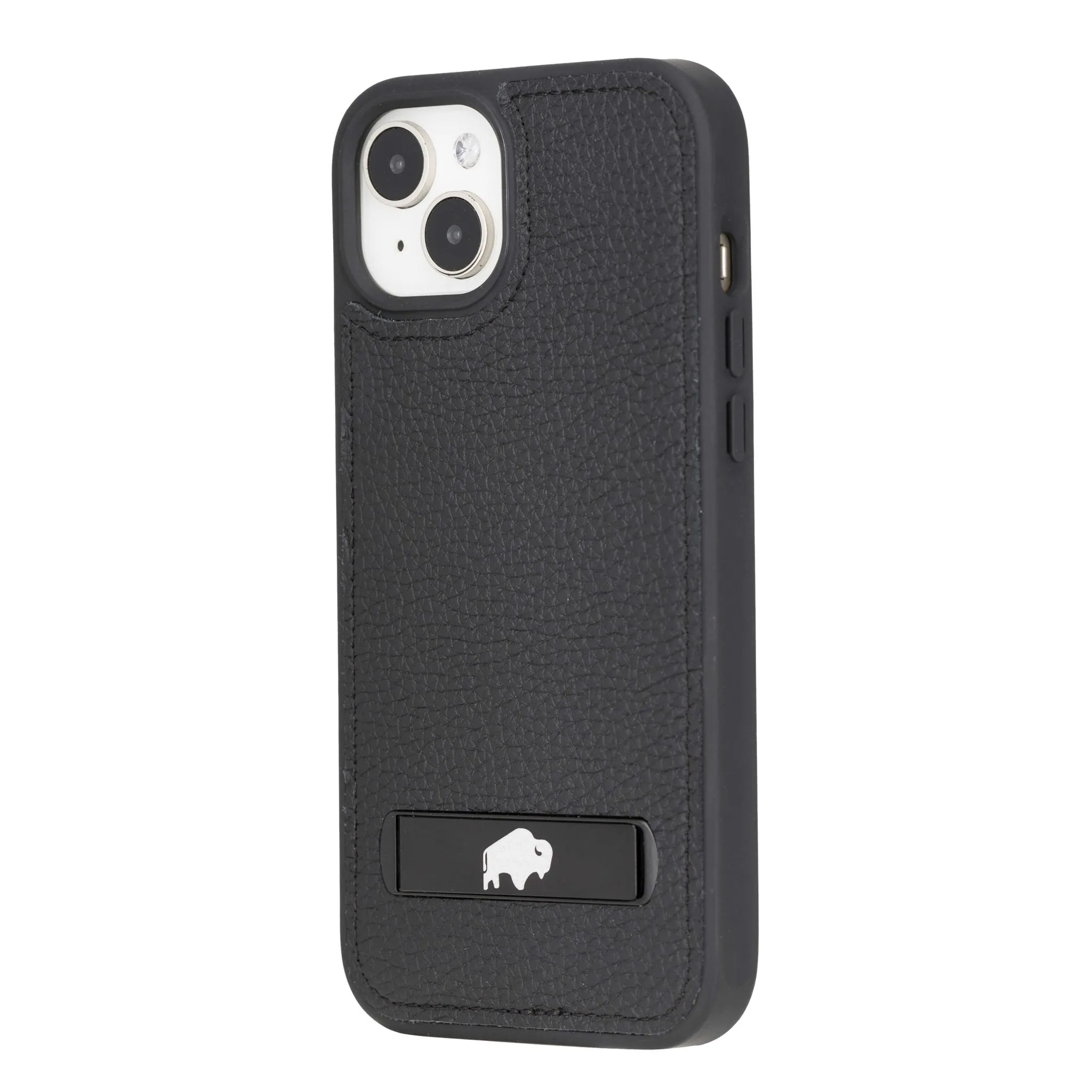 Reed iPhone 15 Plus Snap-On with Stand Case, Pebble Black