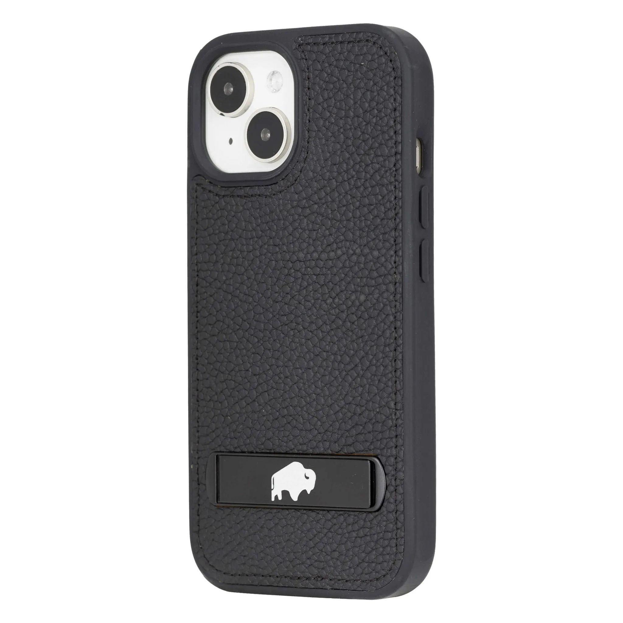 Reed iPhone 15 Snap-On with Stand Case, Pebble Black
