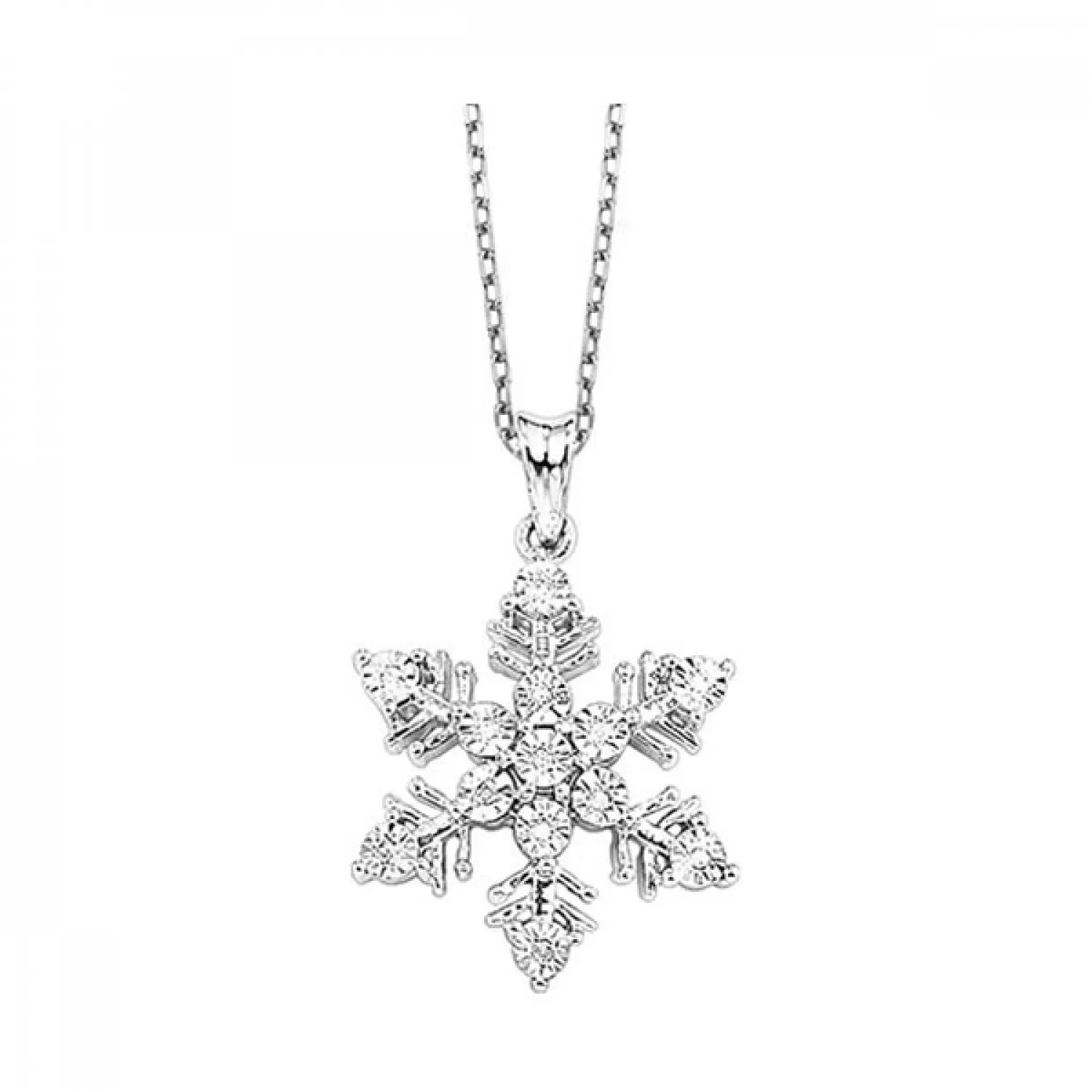 Silver Snowflake Pendant