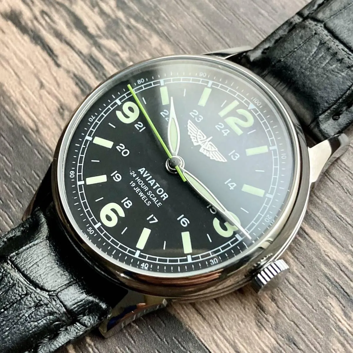 Soviet Wristwatch 2010 Manual Men's Male 37mm Watch Black
