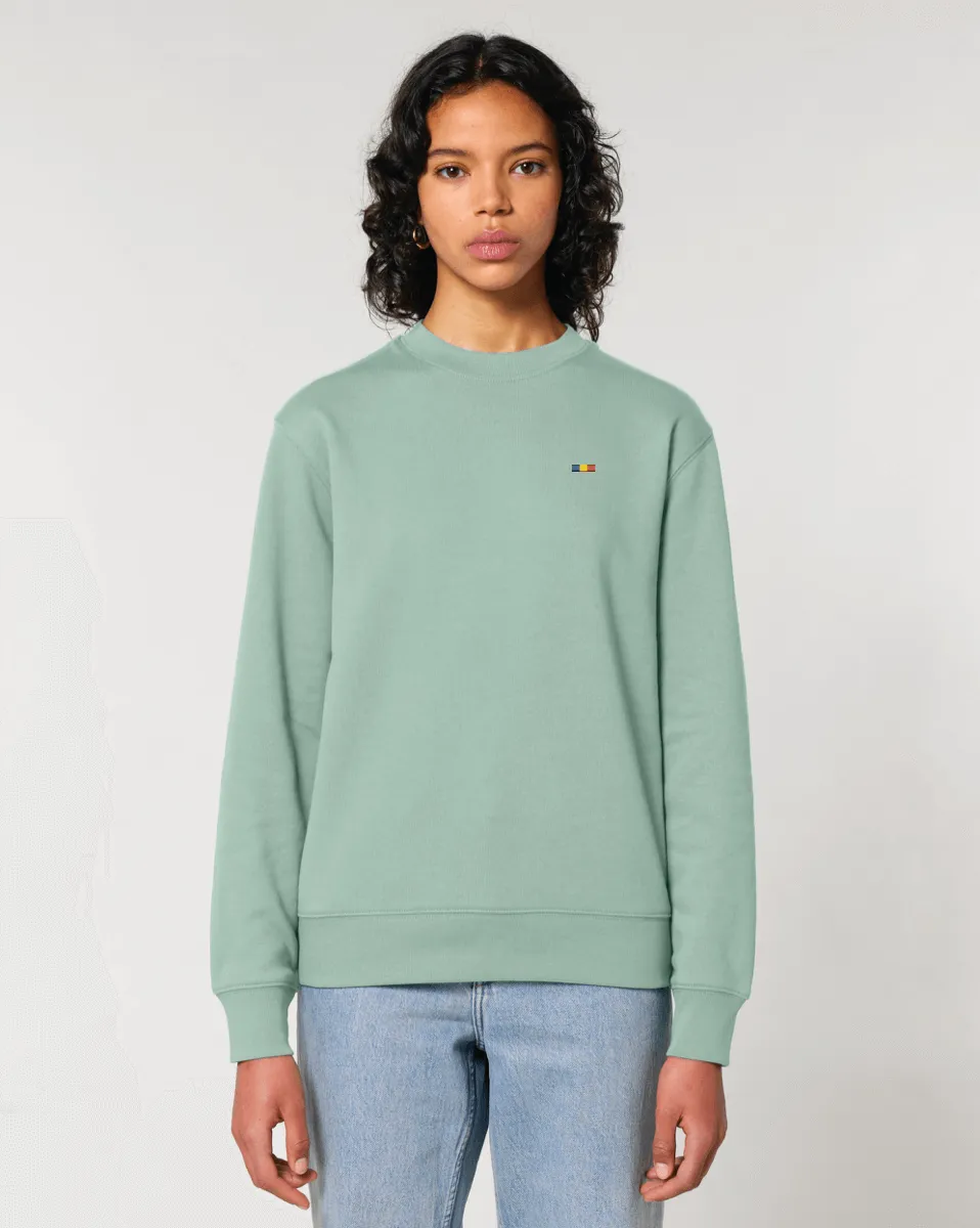Tiny Flag Sweatshirt | Unisex Regular Fit | 100% Organic Cotton.