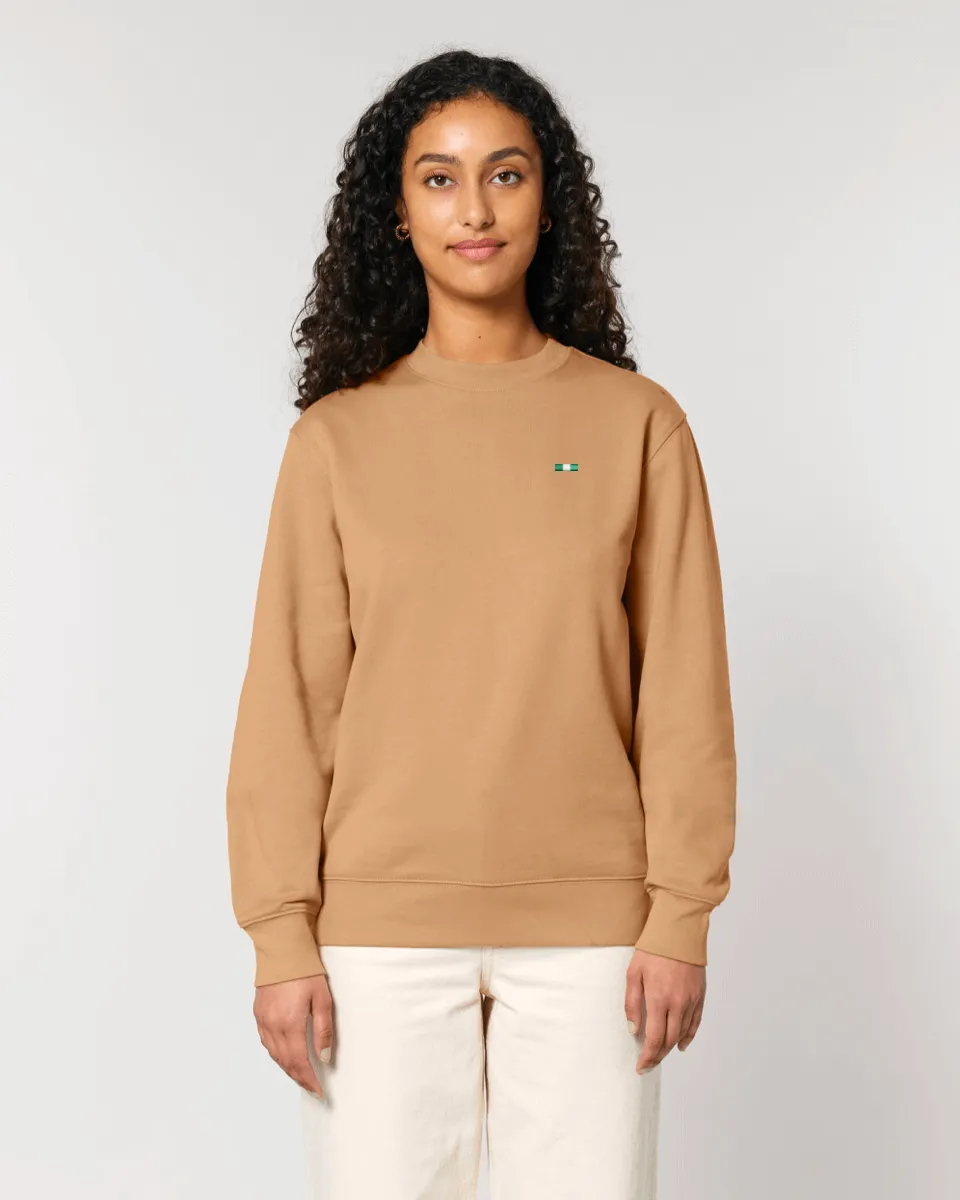 Tiny Flag Sweatshirt | Unisex Regular Fit | 100% Organic Cotton.
