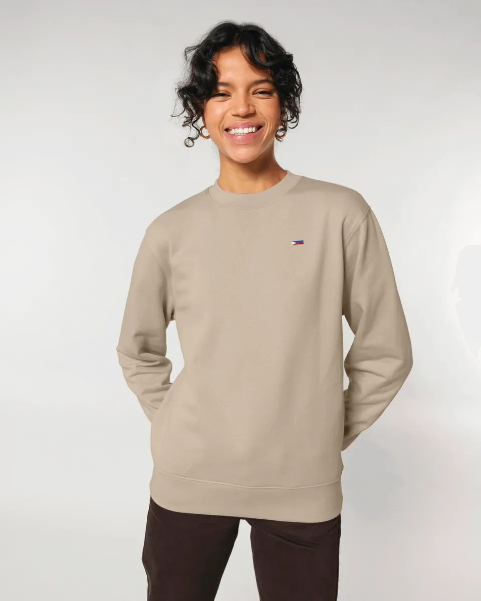 Tiny Flag Sweatshirt | Unisex Regular Fit | 100% Organic Cotton.