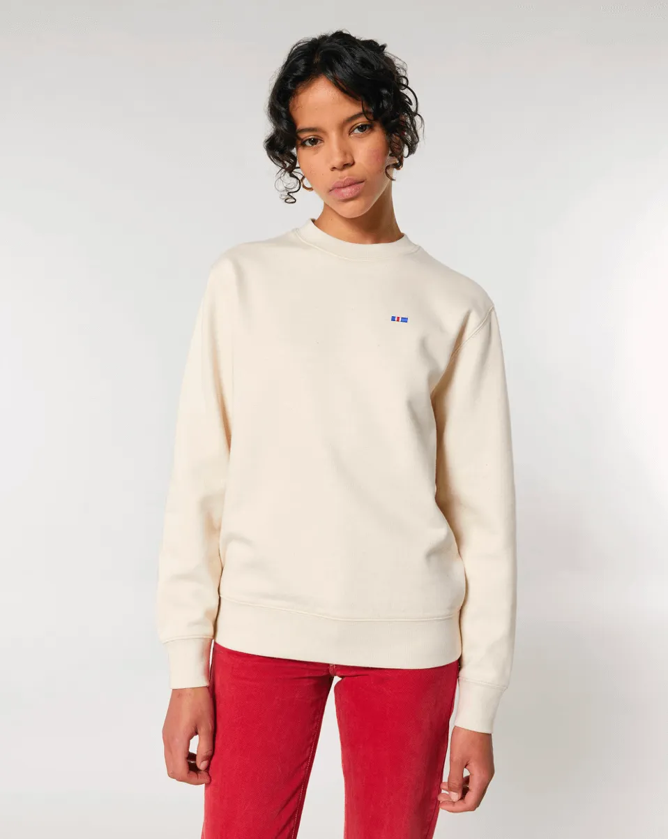 Tiny Flag Sweatshirt | Unisex Regular Fit | 100% Organic Cotton.