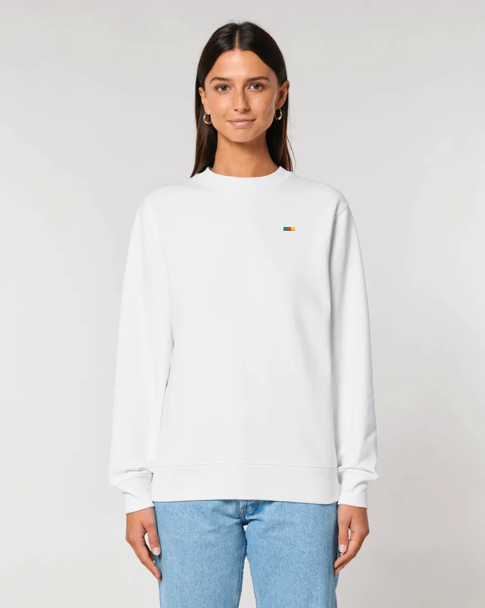 Tiny Flag Sweatshirt | Unisex Regular Fit | 100% Organic Cotton.