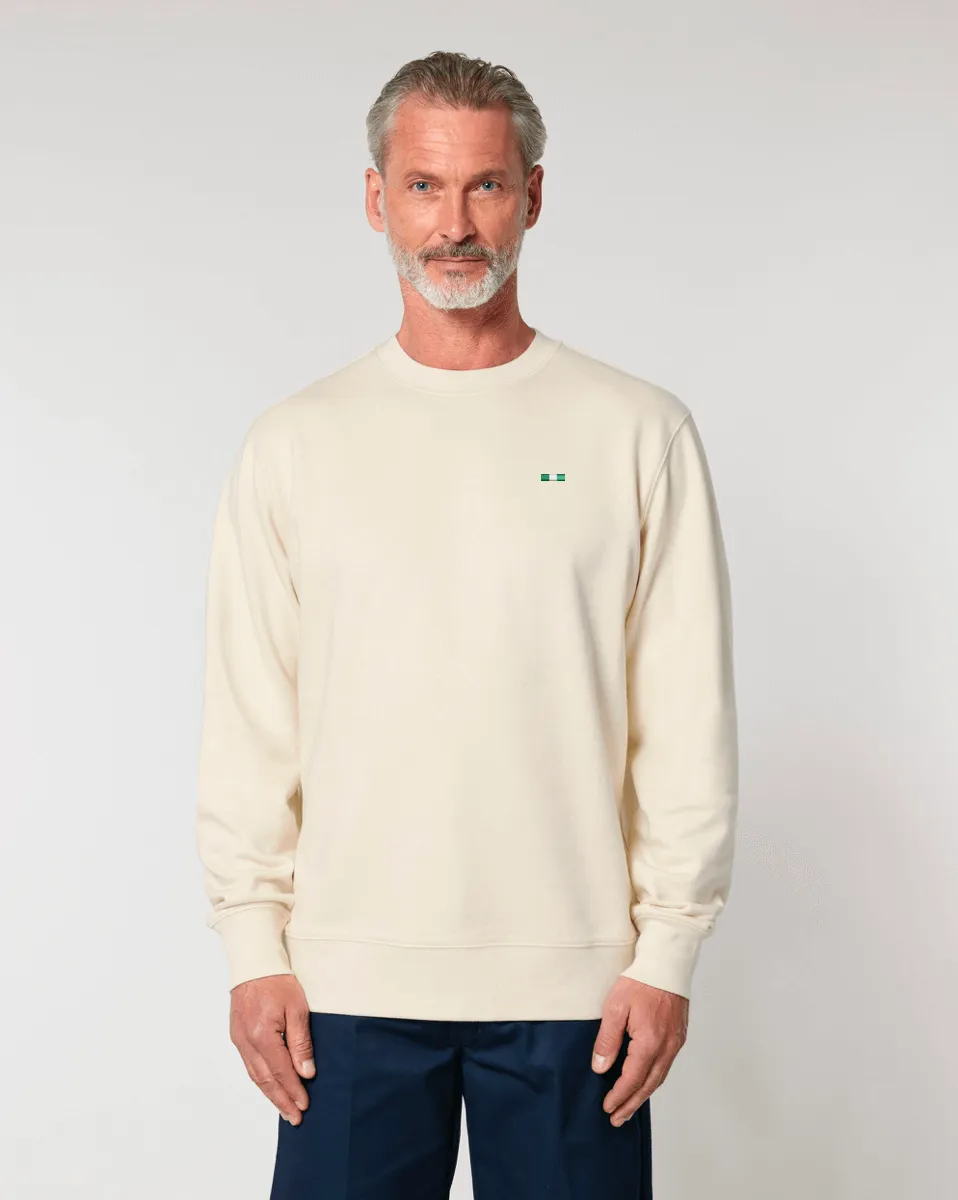 Tiny Flag Sweatshirt | Unisex Regular Fit | 100% Organic Cotton.