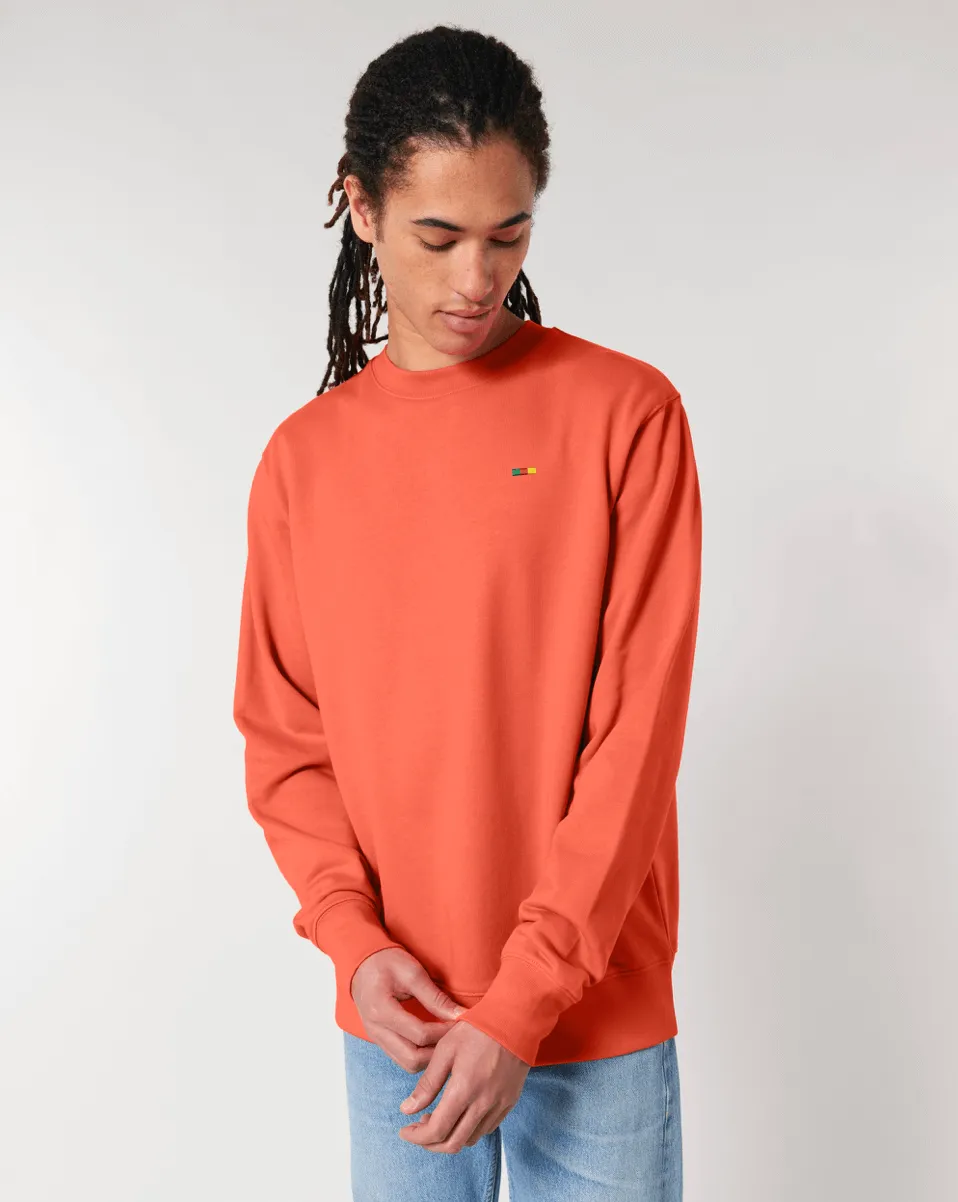 Tiny Flag Sweatshirt | Unisex Regular Fit | 100% Organic Cotton.
