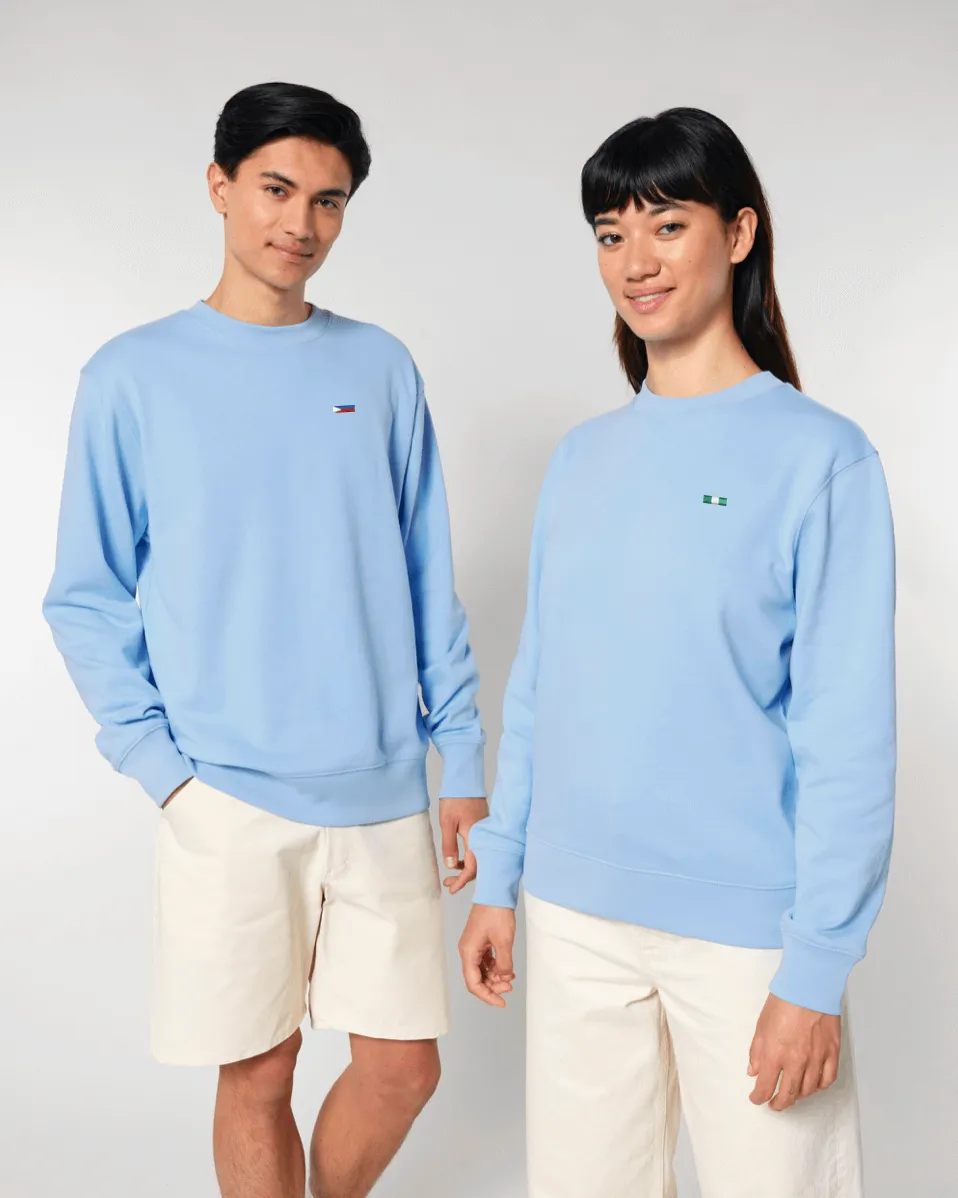 Tiny Flag Sweatshirt | Unisex Regular Fit | 100% Organic Cotton.