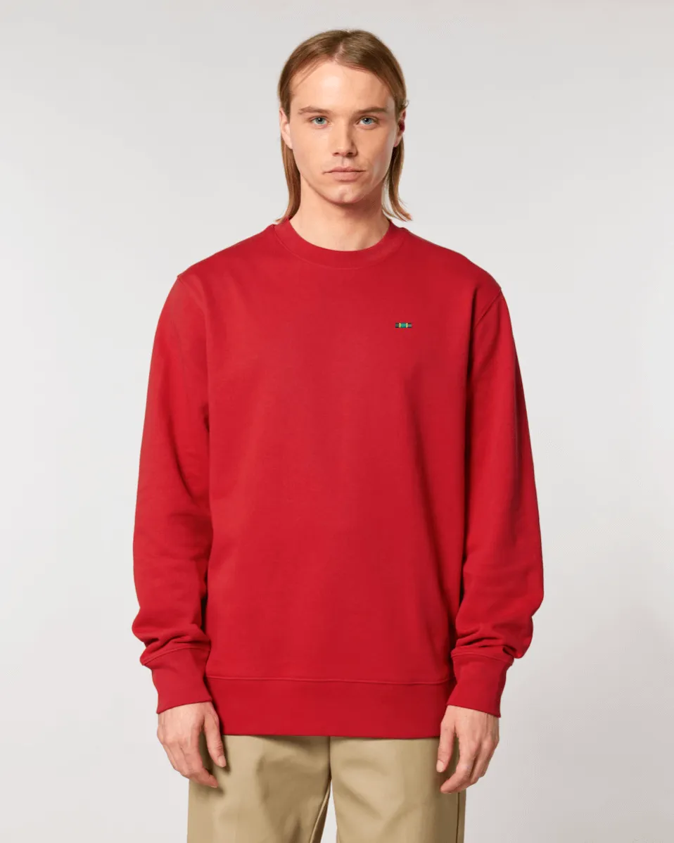 Tiny Flag Sweatshirt | Unisex Regular Fit | 100% Organic Cotton.
