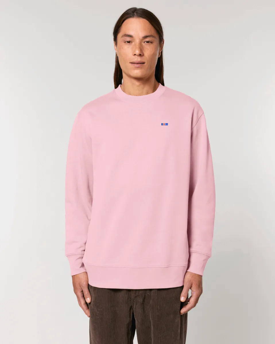 Tiny Flag Sweatshirt | Unisex Regular Fit | 100% Organic Cotton.