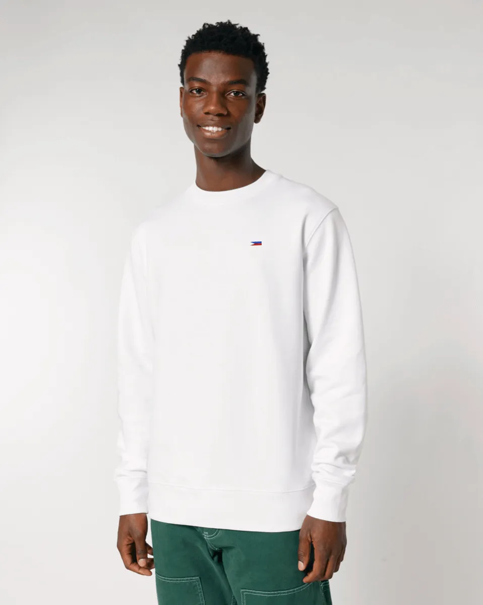 Tiny Flag Sweatshirt | Unisex Regular Fit | 100% Organic Cotton.