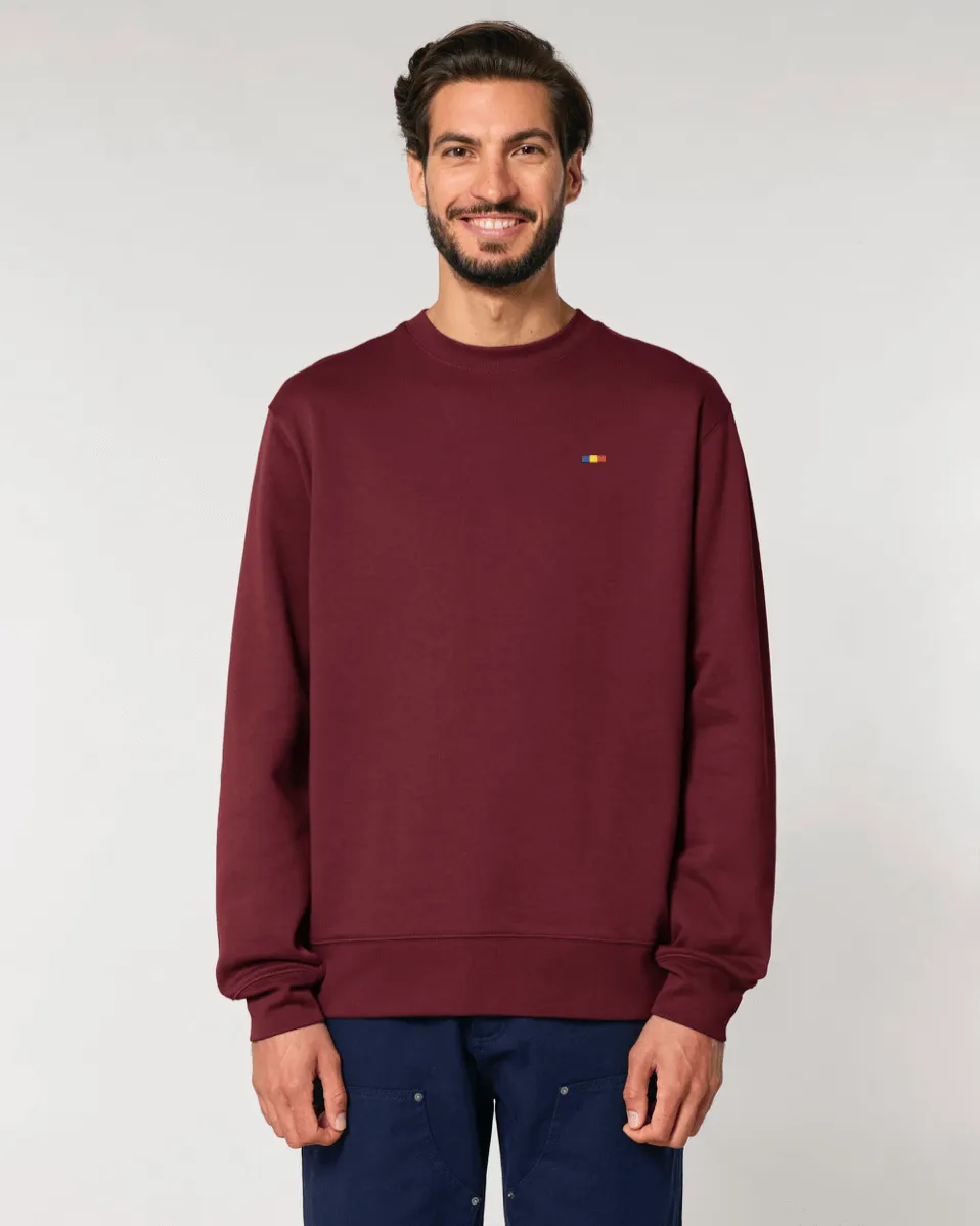 Tiny Flag Sweatshirt | Unisex Regular Fit | 100% Organic Cotton.