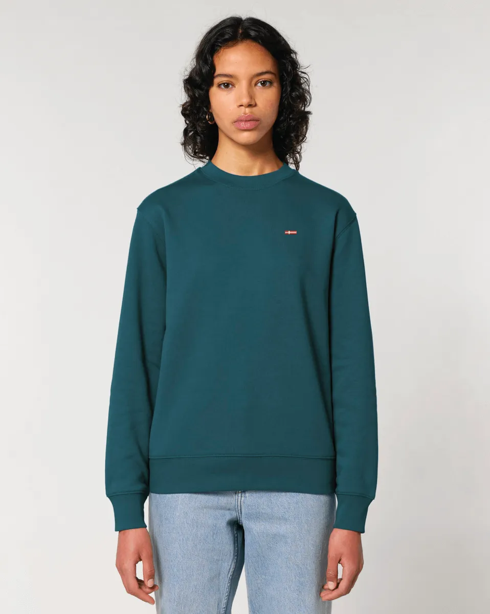 Tiny Flag Sweatshirt | Unisex Regular Fit | 100% Organic Cotton.