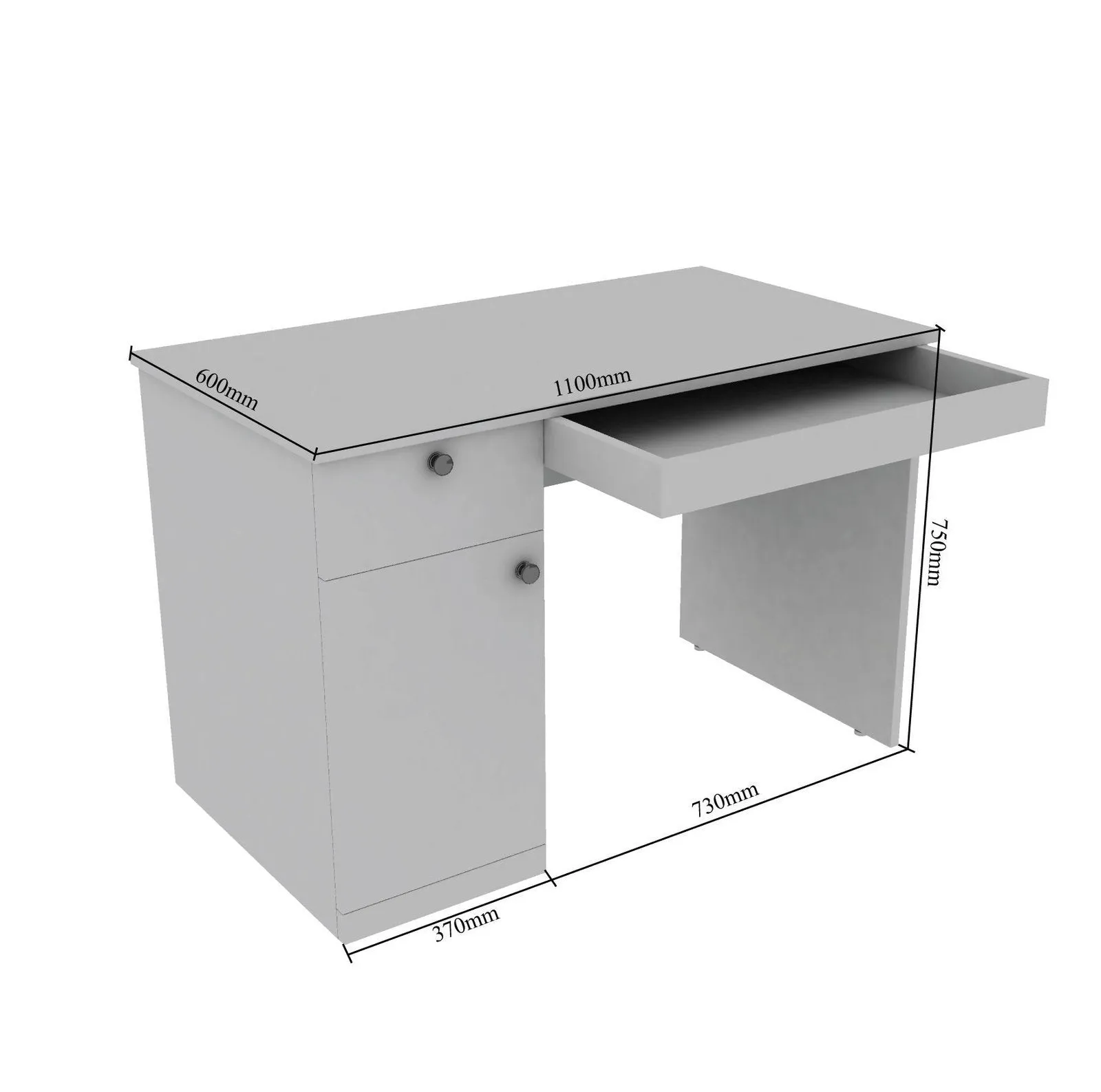 Uniclass Study Table in Walnut Colour by Dream Box