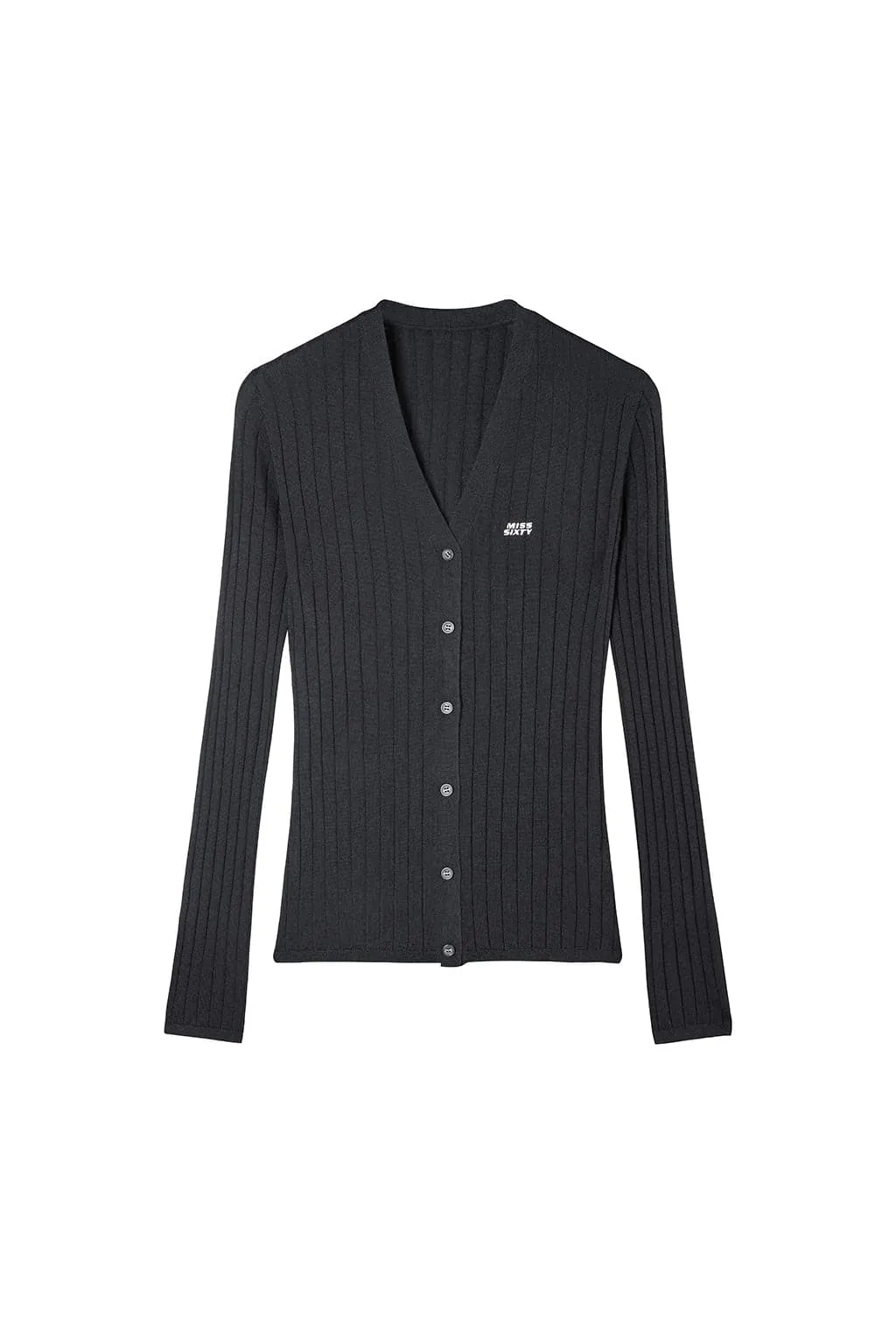 V-Neck Embroidered Slim Woolen Jacket