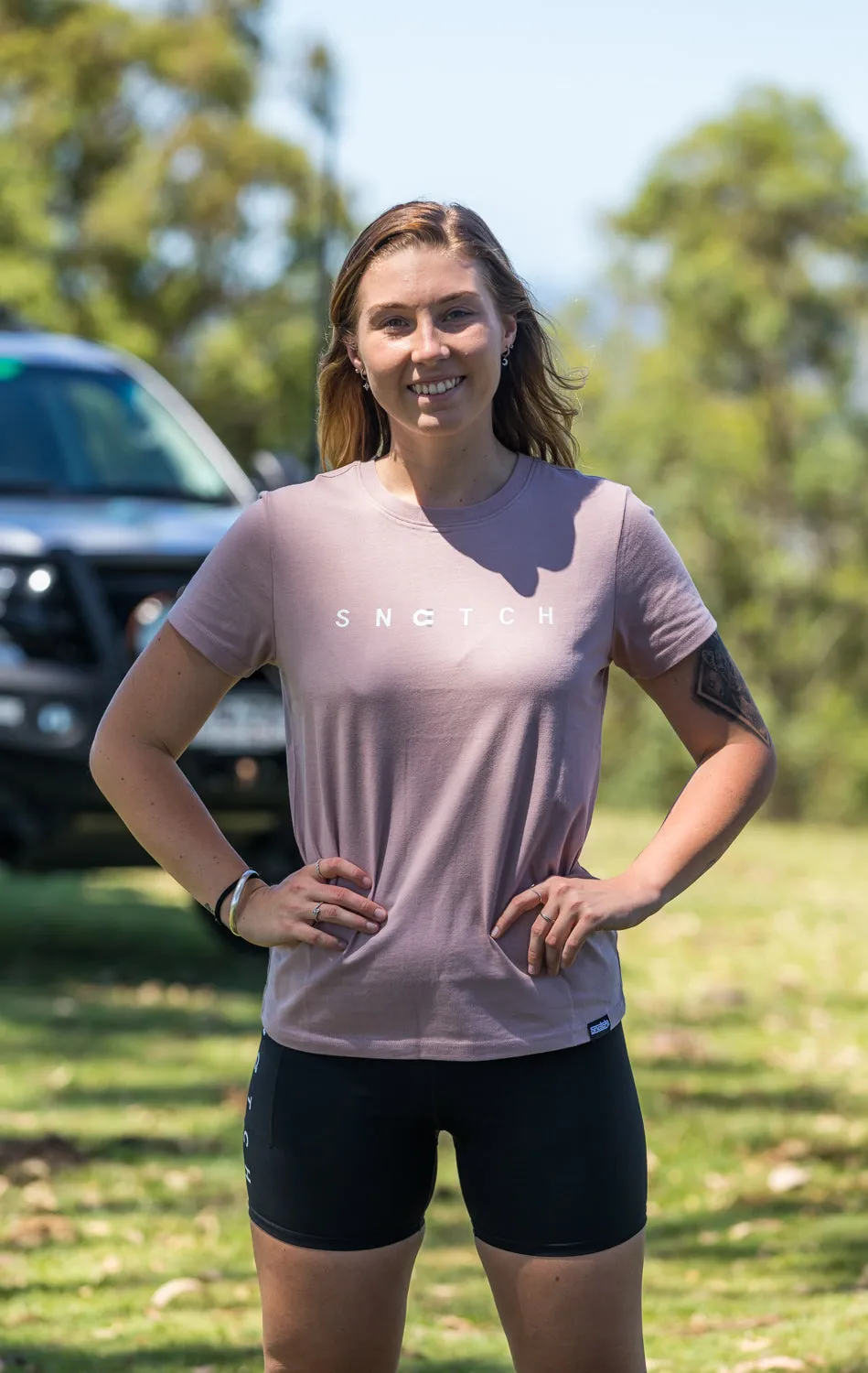 Women's Snatch Crew Tee Abode Rose - SF1301AR
